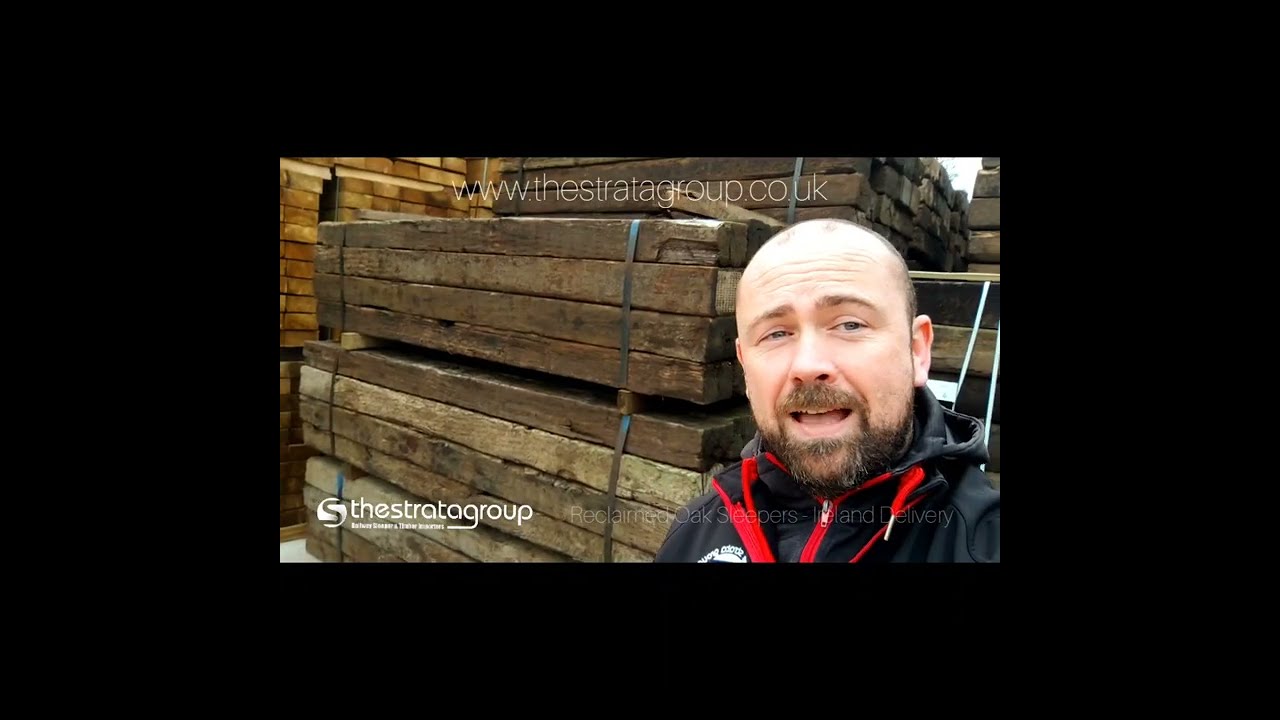 Watch video Reclaimed Oak Railway Sleepers - Ireland Delivery Now Reclaimed Oak Railway Sleepers - Ireland Delivery