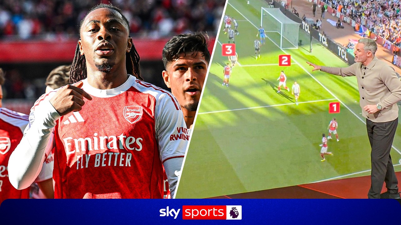"I've NEVER seen it before!" | Carra analyses Arsenal's corner routines against Newcastle