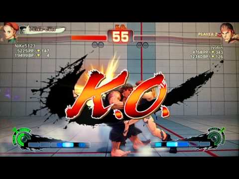 SSF4 AE:2012 NiKe5123 (Cammy) vs jyobin (Ryu)