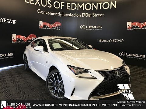 White 2018 Lexus RC 350 F Sport Series 2 Walkaround Review South Edmonton Alberta