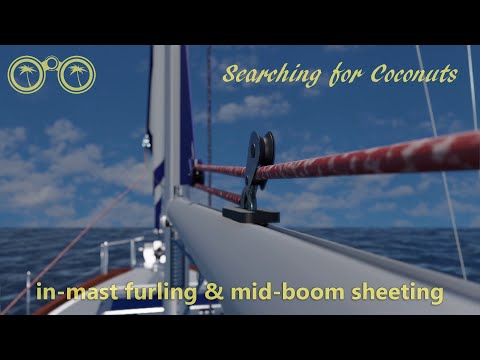 Sailing tutorial In-Mast Furling Mid-boom Sheeting Sailing for beginners - learning to sail