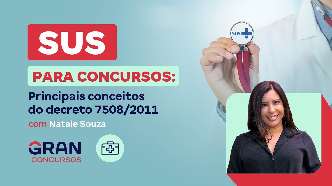 SUS para Concursos: Principais conceitos do decreto 7508/2011 com Natale Souza