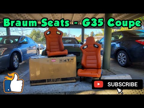 I Installed The Coolest Seats Into My G35