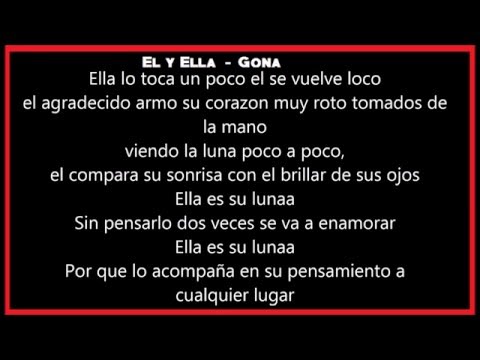 El y ella - Gona - Letra