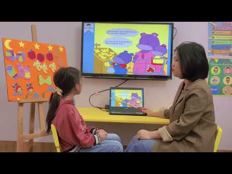 Kinder 1A3 - teste chuyện George vai às compras - Lisa Bảo Trâm