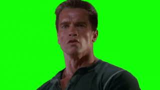 Arnold Schwarzenegger Commando "wrong" green screen