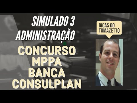 Simulado 3 Administração banca Consulplan concurso MP PA