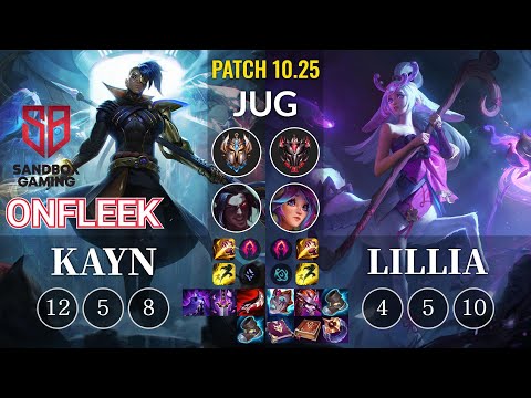 SB OnFleek Kayn vs Lillia Jungle - KR Patch 10.25