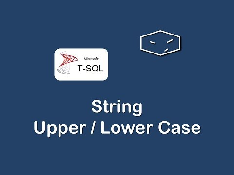 string upper and lower case in t sql