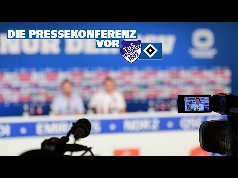 Die Pressekonferenz vor der 1. Runde im DFB-Pokal gegen den TuS Erndtebrück