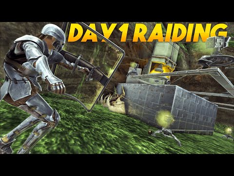 SOLO Raiding On Day 1 For Huge Profit - ARK