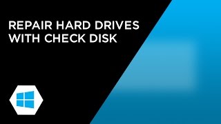 Run Windows Check Disk to repair external hard drives