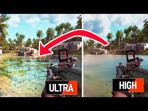 Far Cry 6 Graphics Comparison - ALL SETTINGS COMPARISON SIDE BY SIDE RAY TRACING 4k