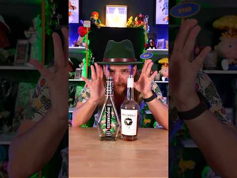 I put Skrewball Peanut Butter Whiskey and Peppermint Schnapps into a shot