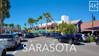 4K Drive Through Sarasota Florida | Scenic Gulf Coast Driving Tour