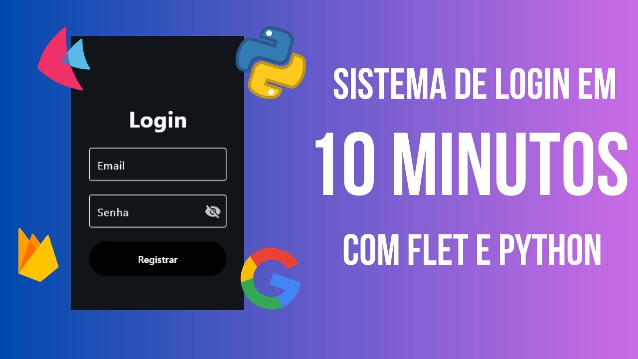 Crie um Sistema de Login Firebase com Flet e Python em Minutos!