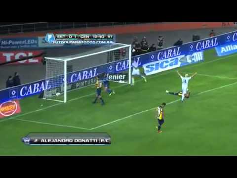 Gol de Donatti e c  Estudiantes 1 Central 1  Fecha 15  Torneo Inicial 2013