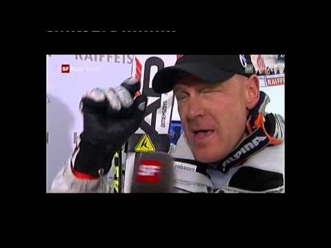 Didier Cuche vs. Michael Walchhofer, Downhill Final, Lenzerheide 2011