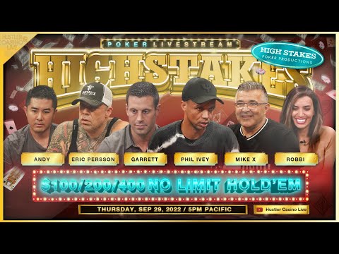 PHIL IVEY Plays SUPER HIGH STAKES $100/200/400 w/ Eric Persson, Garrett, Andy, Robbi, Ryusuke