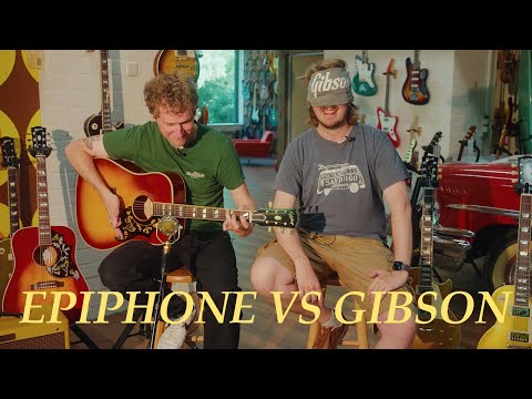 Epiphone Inspired by Gibson Hummingbird vs Gibson Hummingbird | Blindfold Test