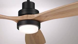 1_Watch A Video About the 52 Casa Delta DC Matte Black Outdoor CCT LED Ceiling Fan with Remote