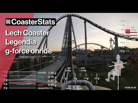 Lech Coaster g-force onride - Legendia [4K 60FPS]