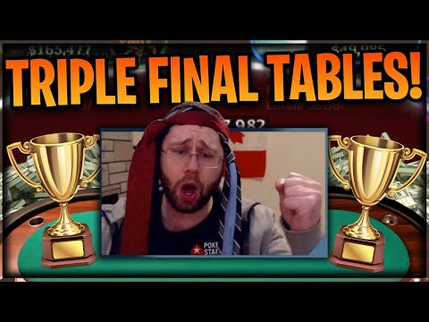 3 SIMULTANEOUS FINAL TABLES ON POKERSTARS