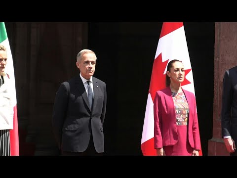 Mexican President Claudia Sheinbaum welcomes Canada PM Mark Carney | AFP