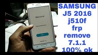 samsung j5 6 frp unlock j510f 7.1.1