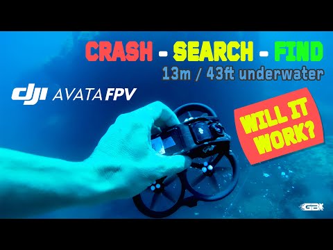 DJI AVATA CRASH - SEARCH - FIND 13mt/43ft underwater. Will it work again?