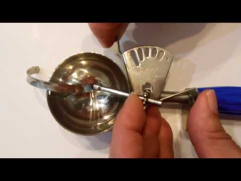 How to replace a disher spring in an ice cream scoop