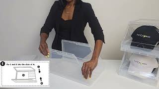 The CAPBOX  Hat Organizer Baseball Cap Storage Assembly Instructions V
