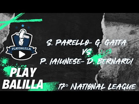 S. Parello- G. Gatta VS P. Iaiunese- D. Bernardi 17° National League