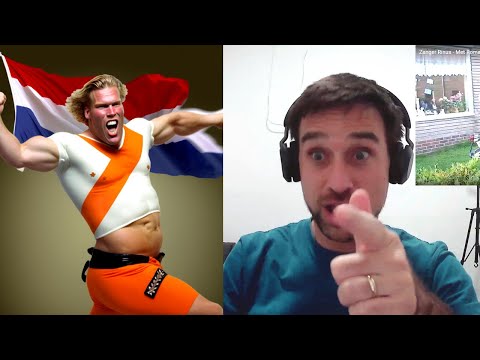 British Duo React to Zanger Rinus   Met Romana Op De Scooter Original