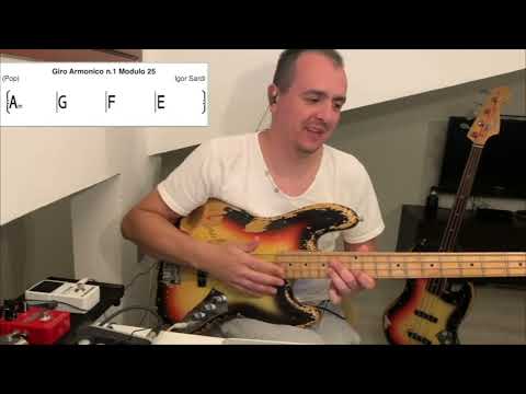 Studio e utilizzo della scala minore armonica - Lezione basso 131