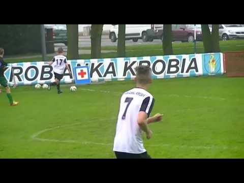 Junior:Krobianka Krobia 6:0 Pogoń Śmigiel (pierwsza połowa+bramka Aleksandra Naskręta)