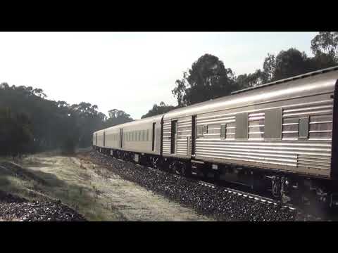 N474 with V Lines Southern Cross - Albury Service at Creighton's Rd, Level Crossing Euroa 11.6.2020