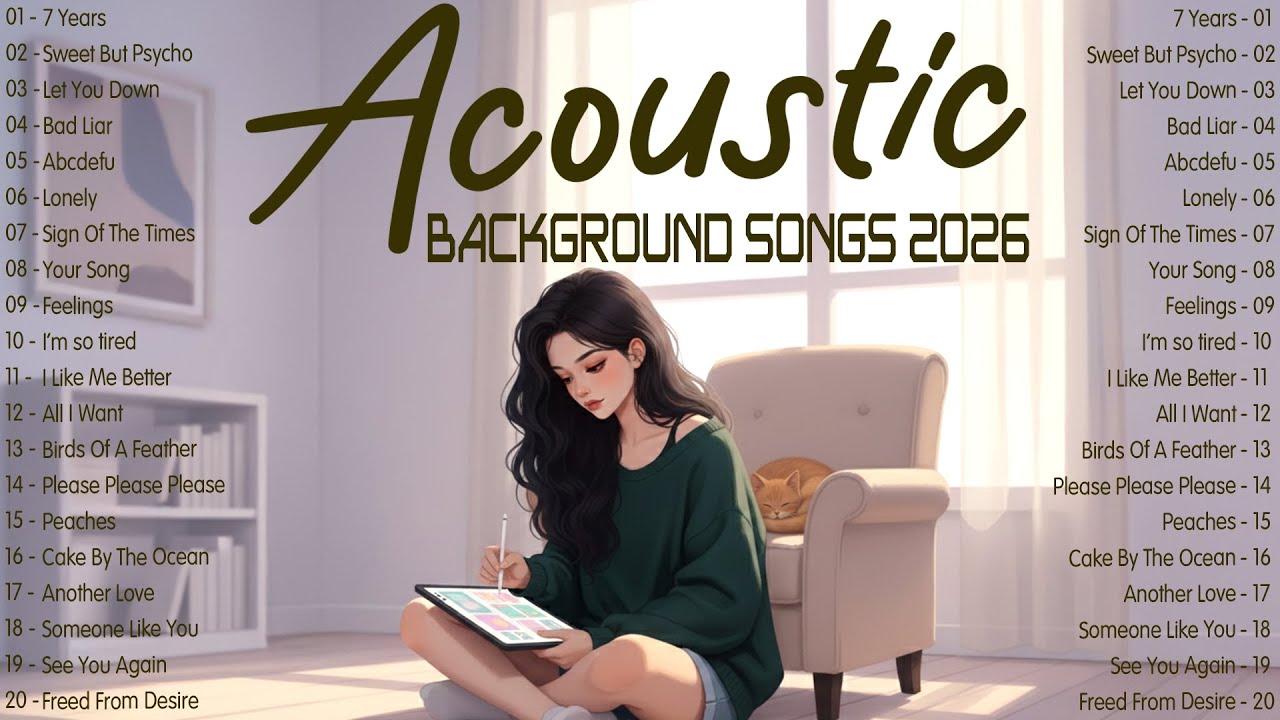 Background Acoustic Music 2026 New Songs with Lyrics Version for Meditation