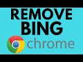 How to Fix Google Chrome Search Engine Changing to Bing - Remove Bing Search How to Fix Google Chrome Search Engine Changing to Bing - Remove Bing Search