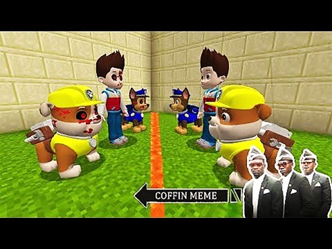 Paw Patrol.EXE VS Thomas.EXE in Minecraft - Coffin Meme