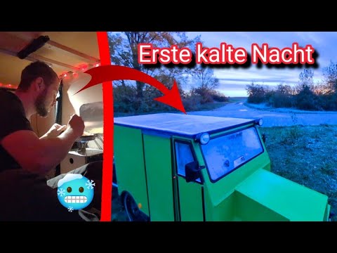 ❄️ ERSTE KALTE NACHT IM FAHRRAD WOHNMOBIL - Rene Kreher 