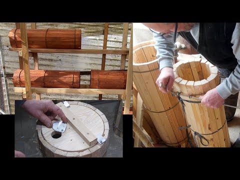 Bienen Beute für echte Waben Honig /колоды для бортевого мёда.