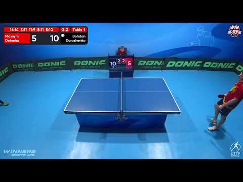 11:30 Maksym Deineha 2 - 3 Bohdan Doroshenko West 1 WIN CUP 13.12.2022 | TABLE TENNIS WINCUP