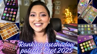 RANKING EYESHADOW PALETTES I TRIED IN SEP 2025 | SMITHY SONY