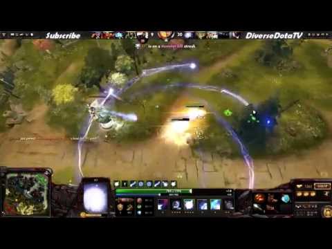 Dendi Mirana & SingSing Wisp Dota 2 Gameplay