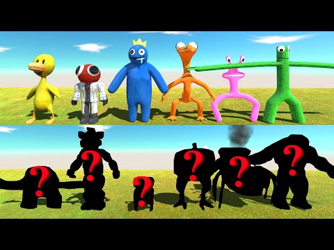 Team Rainbow Friends vs Random Team - Animal Revolt Battle Simulator