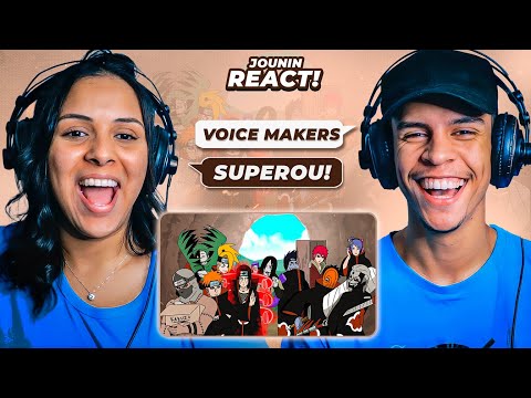 REUNIÃO DA AKATSUKI | Voice Makers | [React em Casal] 🔥