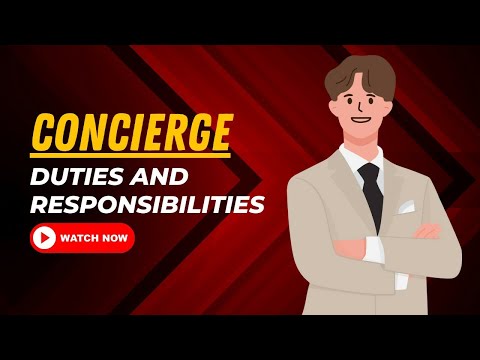 Concierge Duties And Responsibilities
