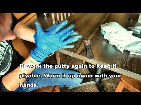 How to repair a cracked wood table with Mohawk Epoxy Putty