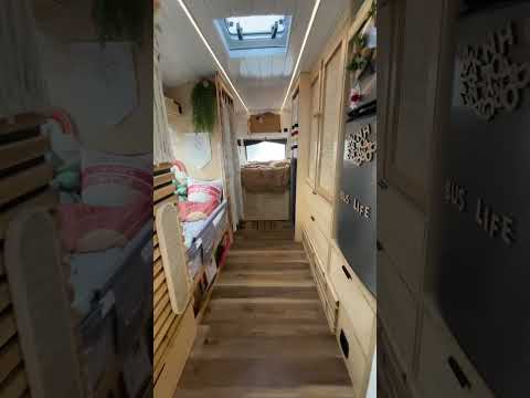 School Bus Tiny Home. #skoolie #schoolbusconversion #tinyhome #tinyhouse